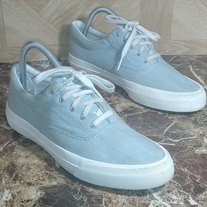 Keds anchor chambray low top lace up women's shoes sneaker size 8